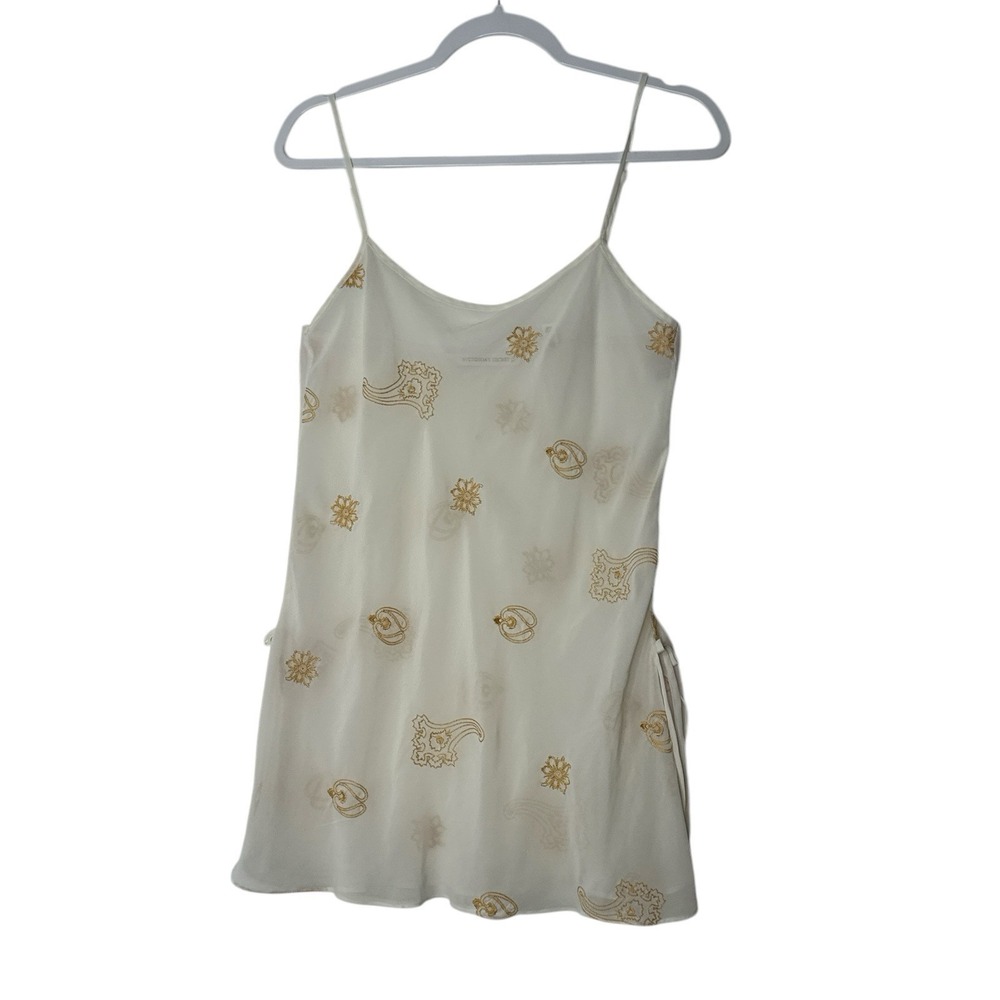 Victoria Secret Pajama Dress Womens Small Embroidery Slip Gown Sleepwear